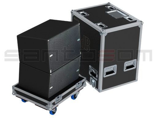 Santosom Cabinet  Flight Case Pro, 2x DB Technologies DVA T12 (foam)