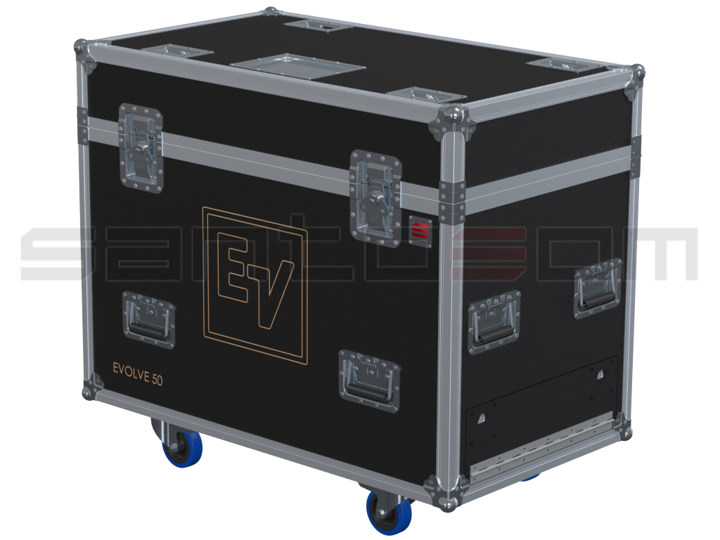 Santosom Cabinet  Flight Case Pro, 2x Electro-Voice Evolve 50