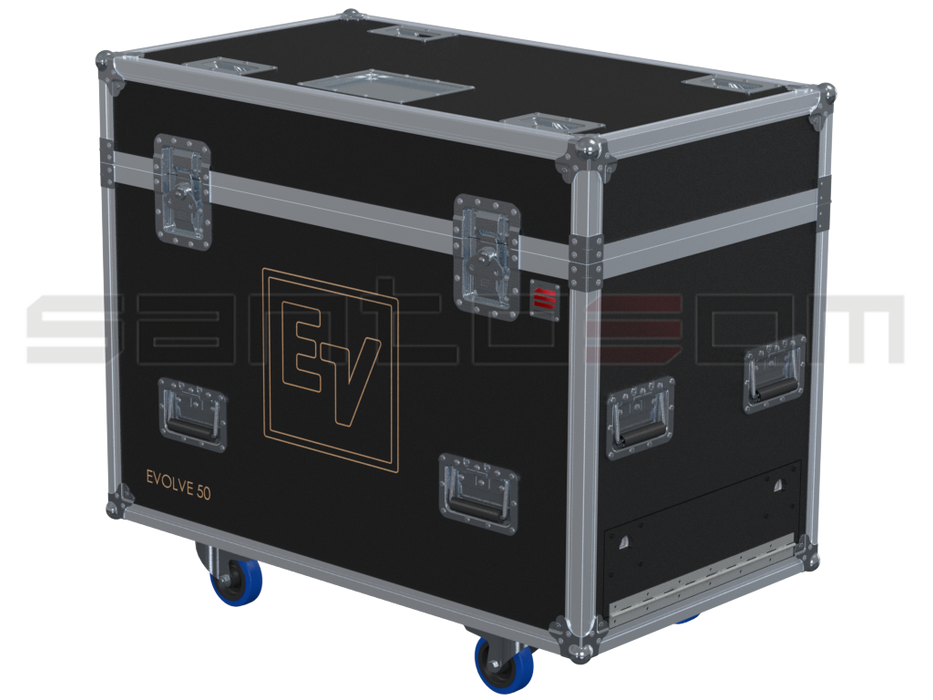Santosom Cabinet  Flight Case Pro, 2x Electro-Voice Evolve 50