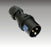 Pce   Plug Male CEE 32A 32A 2P+E 230V IP44 - Black