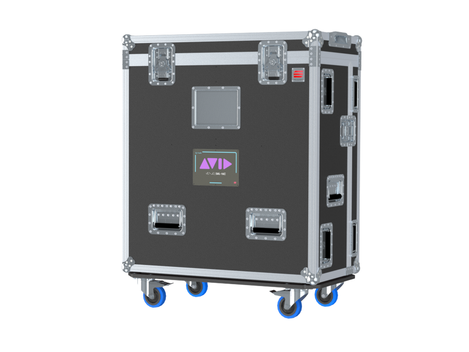 Santosom Mixer  Flight case PRO-32, AVID S6L-16C CONTROL SURFACE