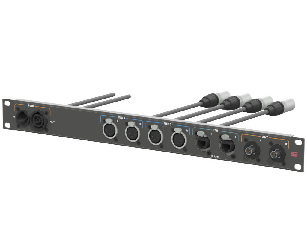 SANTOSOM Connection System Audio Wireless 1U (True1, Mix, RJ45, BNC)