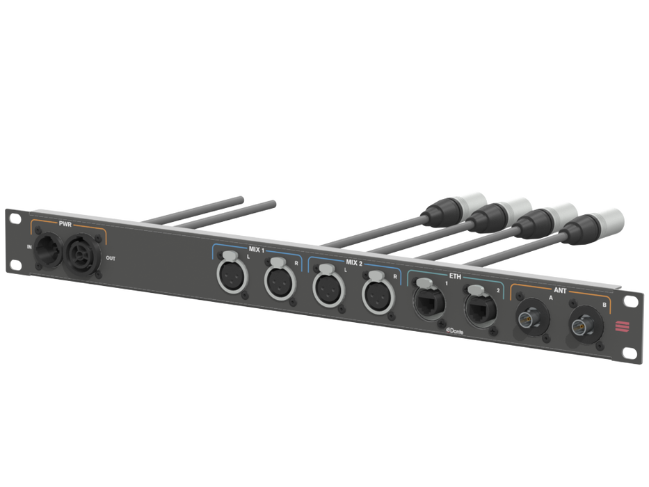 SANTOSOM Connection System Audio Wireless 1U (True1, Mix, RJ45, BNC)