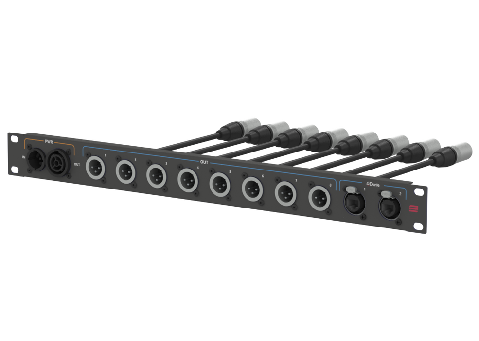SANTOSOM Connection System Aud. Wireless 1U (PWR,OUT 1~8,ETH (Dante))