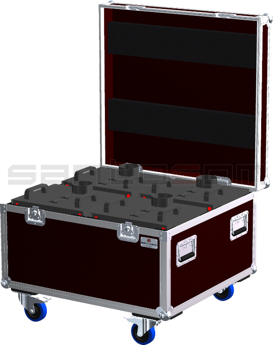 Santosom   Flight case, 4x Magic Fx Stage Flame + acces.