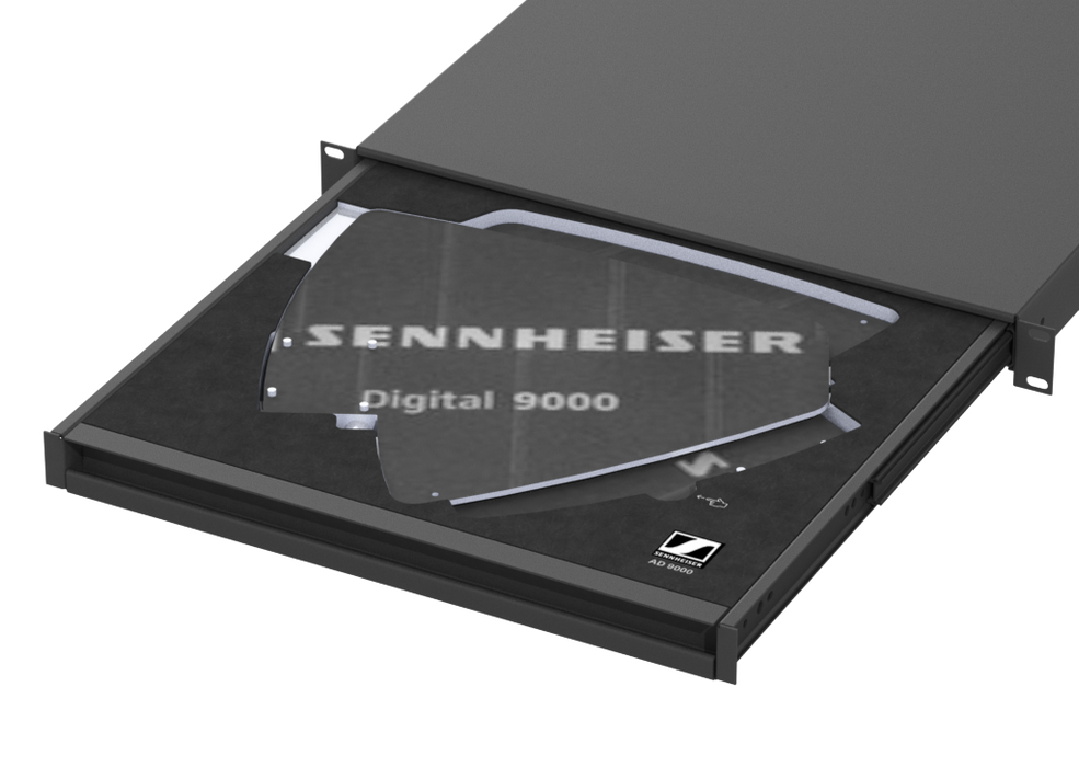 SANTOSOM   Mousse Modulaire 2U, Sennheiser 2x AD9000