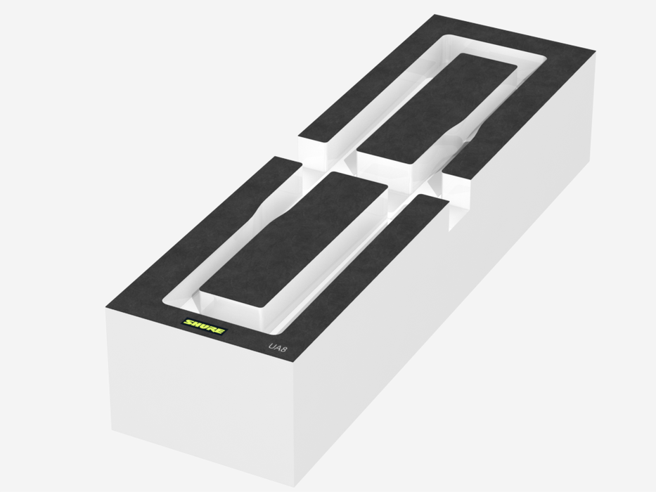 SANTOSOM   Modular Foam 2U, Shure 2x UA8