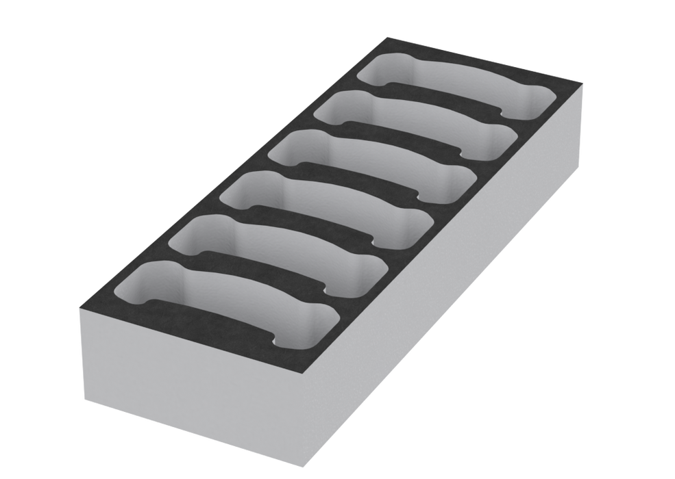 SANTOSOM   Modular Foam 3U, 6x BSS AR133