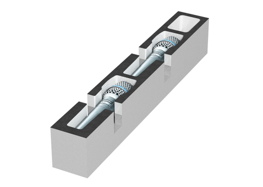 SANTOSOM   Mousse Modulaire 2U, 2x B57A