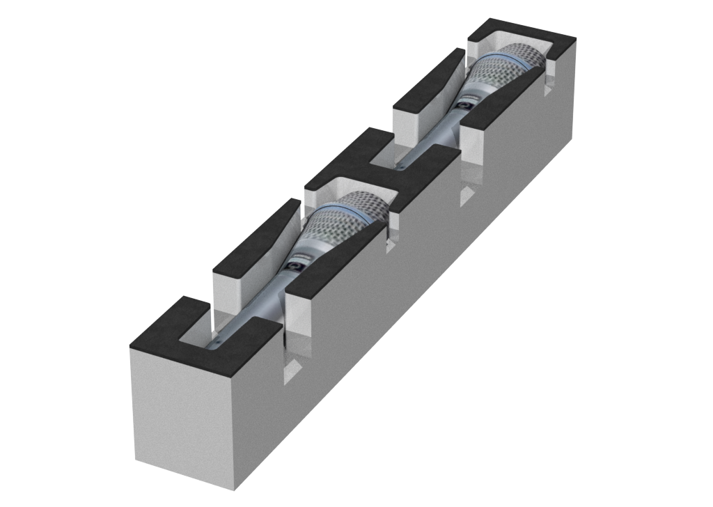 SANTOSOM   Espuma Modular 2U, 2x B87A