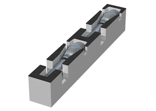 SANTOSOM   Mousse Modulaire 2U, 2x B87A