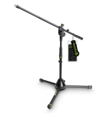 GRAVITY   Short Microphone Stand with Folding Tripod Base and 2-Point