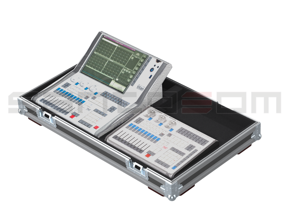 Santosom Lighting controller Flight case, Avolites Quartz+Titan Mobile Wing