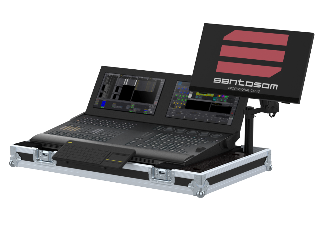 Santosom Lighting controller  Flight case STD-21, grandMA3 compact XT