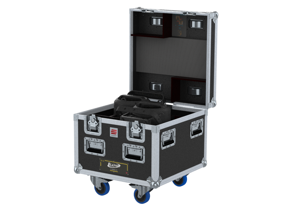 Santosom Projector  Flight case, 2x Elation KL FRESNEL 8