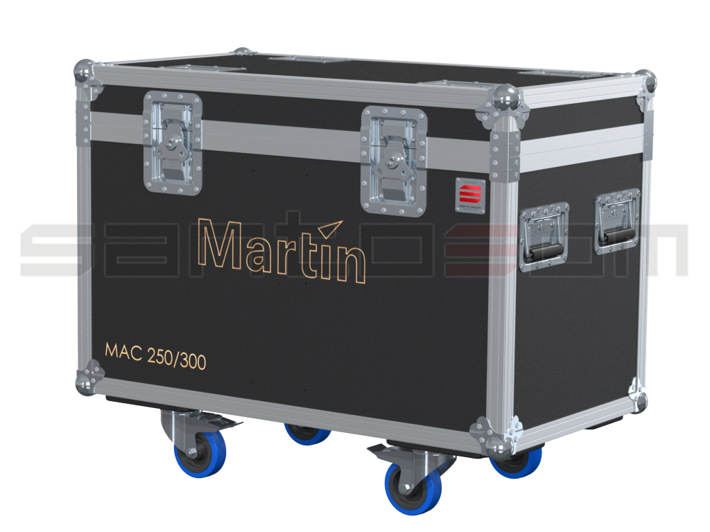 Santosom Moving Head  Flight case, 2x Martin Mac 250/300