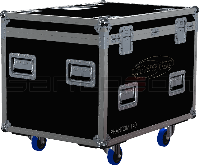 Santosom Moving Head  Flight Case, 4x Showtec Phantom 140 LED Beam+Access.