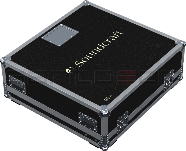 Santosom Mixer  Flight case, Soundcraft GB4 16ch.