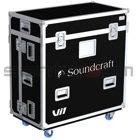 Santosom Mixer  Flight case PRO-3R, Soundcraft Vi1 + 19"/2