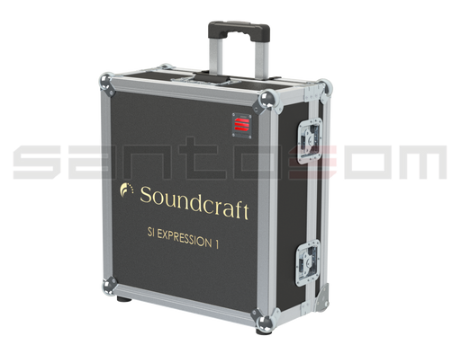 Santosom Mixer  Flight case, Soundcraft Si Expression 1, Trolley