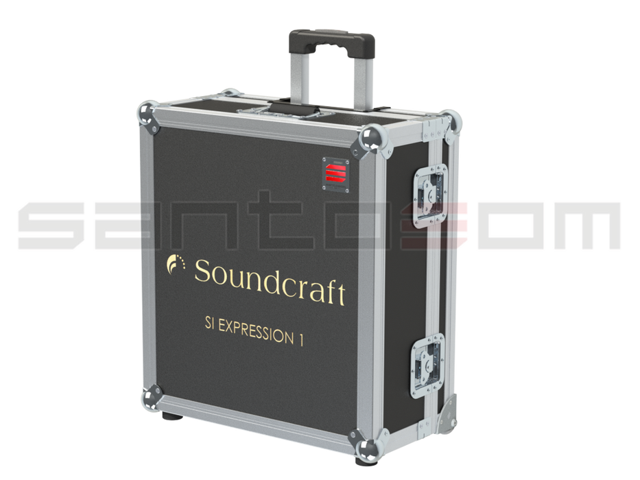 Santosom Mixer  Flight case, Soundcraft Si Expression 1, Trolley