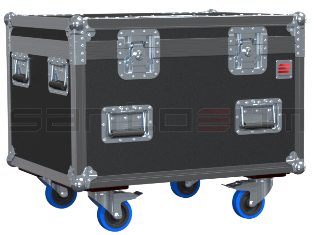 Santosom Monitor Flight Case, 2x DB Technologies M12-4 Plus