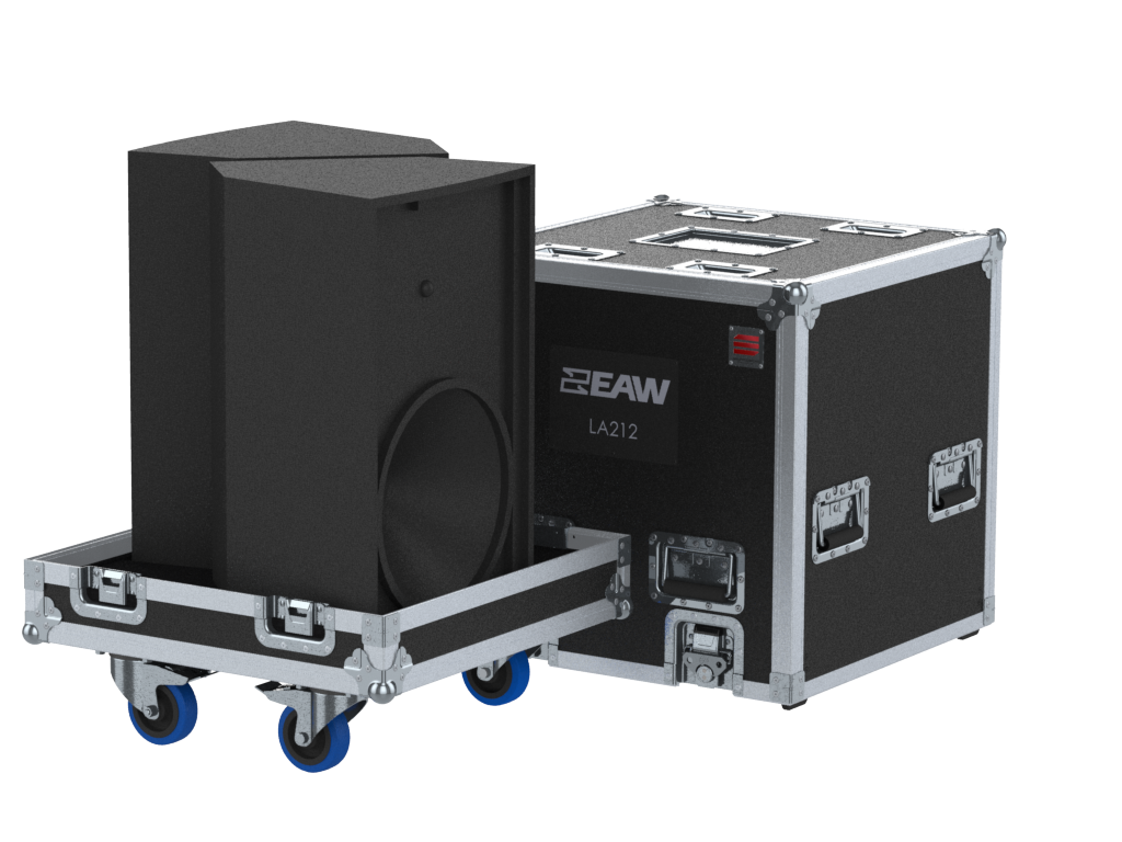 Santosom Monitor Flight case, 2x EAW LA212