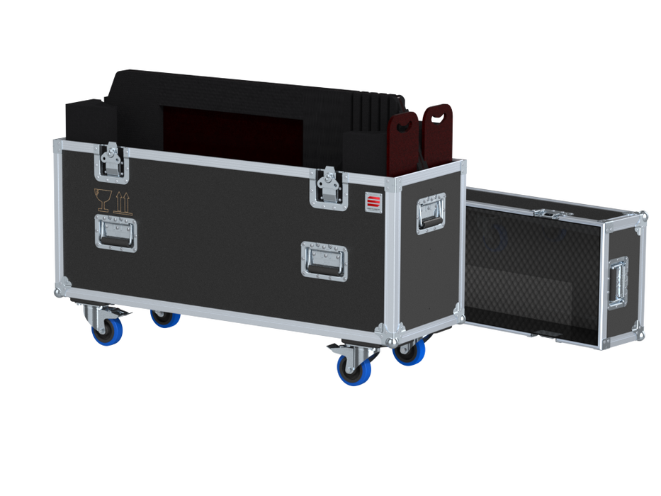 Santosom Display Flight case PRO, 2x Screen Adjustable (max: 105x61x11)