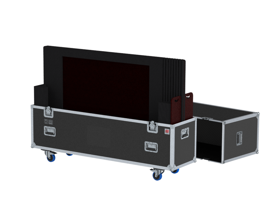 Santosom Display Flight case PRO, 2x Screen adjustable (max: 165x106x11)