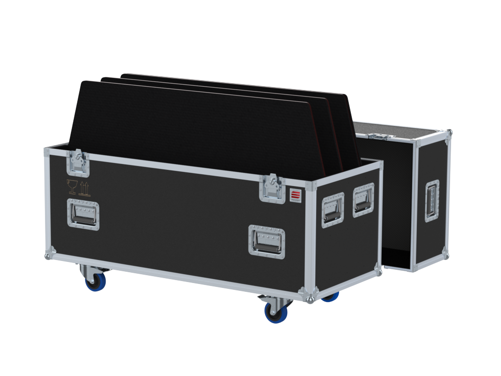 Santosom Display Flight case PRO, 4 Screen (132x10x74 UID)