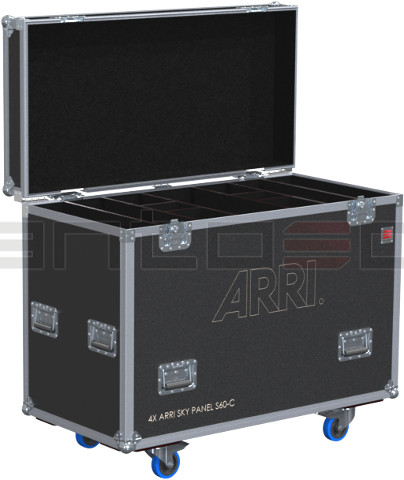 Santosom Projector Flight case, 4x ARRI Sky Panel S60-C + PSU + Access.