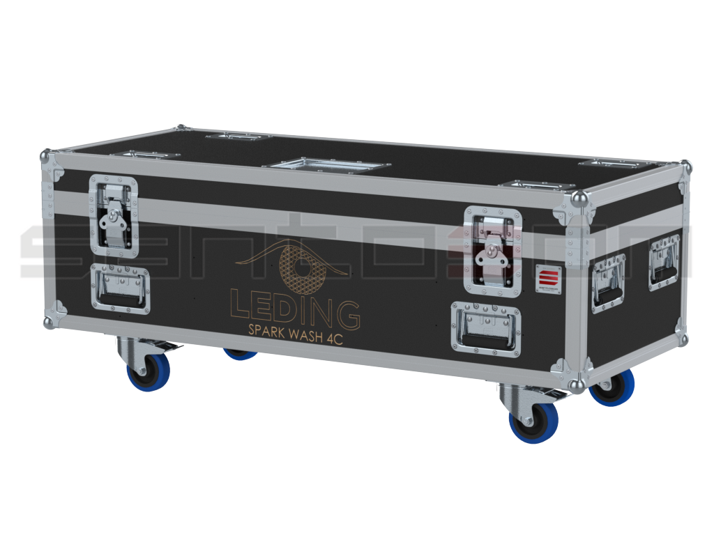 Santosom Projector Flight case PRO, 6x Leding Spark Wash 4C