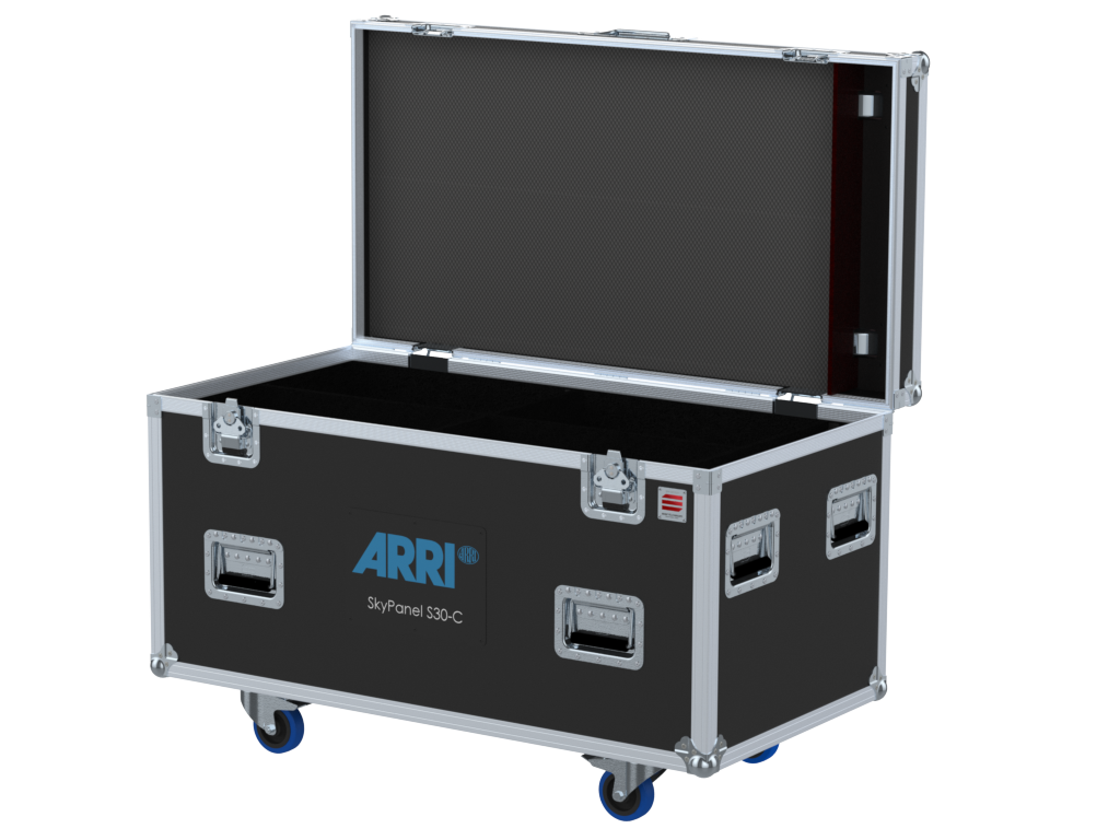 Santosom Projector Flight case, 4x ARRI Sky Panel S30-C + Access.