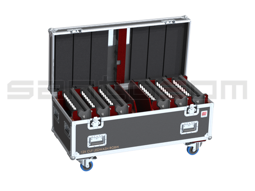 Santosom Projector Flight case PRO, 12x CLF Ledwash RGBW