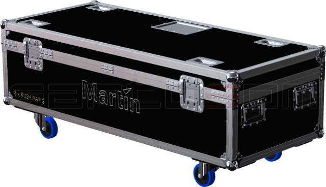 Santosom Projector  Flight case, 8x Martin Rush PAR-2 + Access.