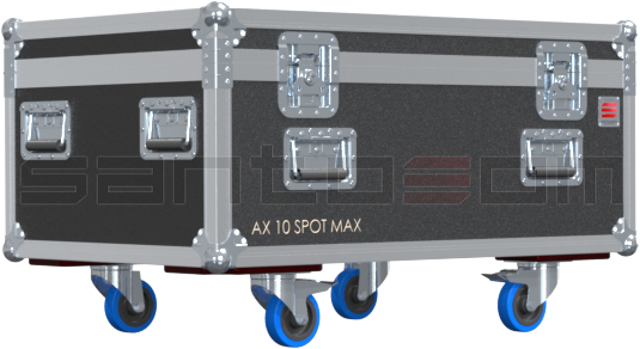 Santosom Projector  Flight case PRO, 6x Astera AX7/AX10 SpotMAX