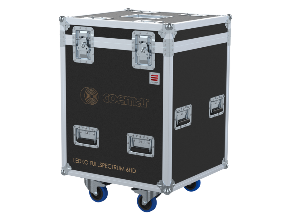 Santosom Projector Flight case PRO, 4x COEMAR Ledko Fullspectrum 6HD