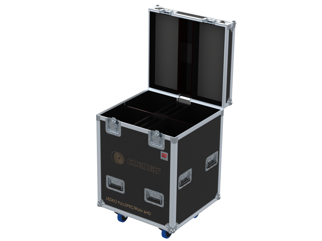 Santosom Projector Flight case PRO, 4x COEMAR Ledko Fullspectrum 6HD