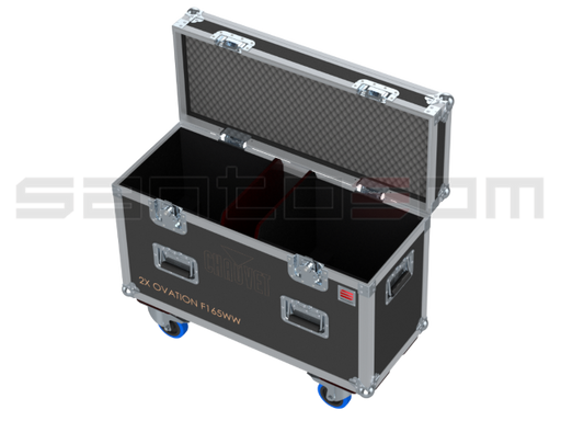 Santosom Projector Flight case PRO, 2x Chauvet Ovation F165WW