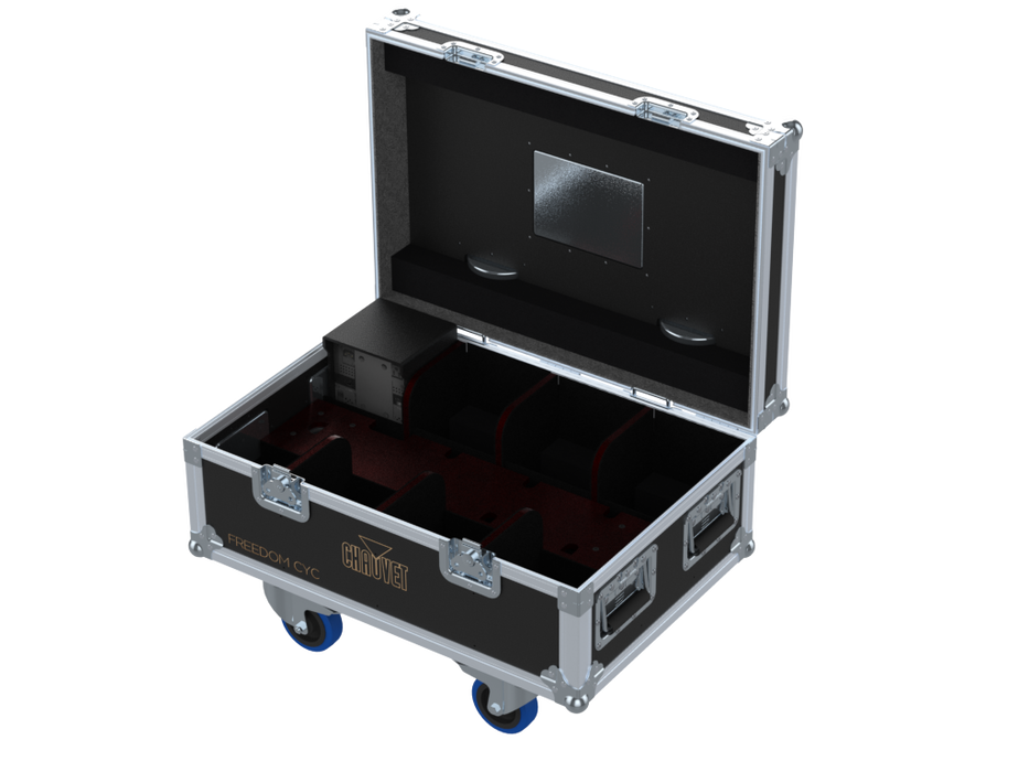 Santosom Projector Flight case PRO, 8x Chauvet Freedom CYC