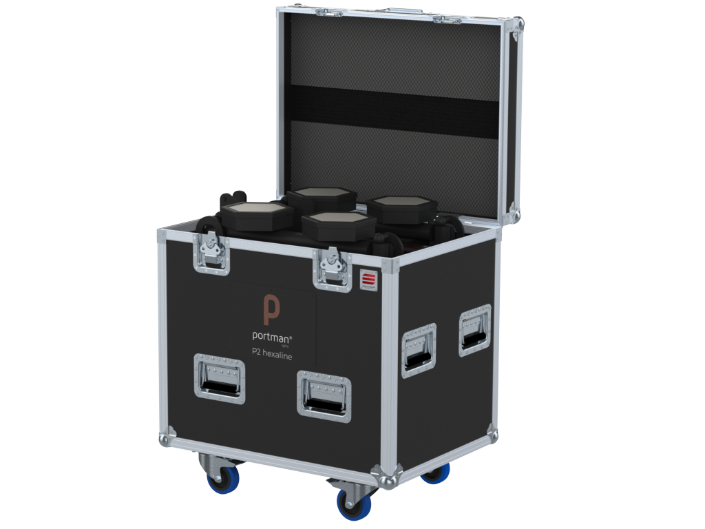 SANTOSOM Projector  Flight case PRO, 2x Portman P2 Hexaline / EVO