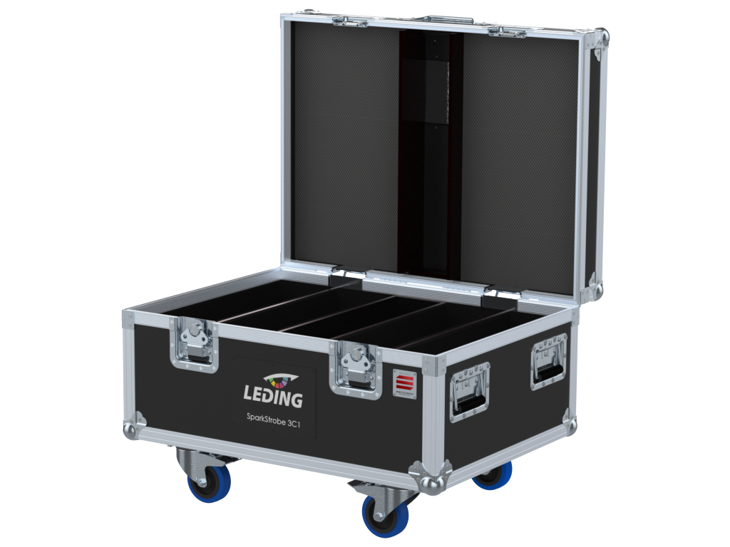 Santosom Projector Flight case PRO, 4x Leding SparkStrobe 3C1