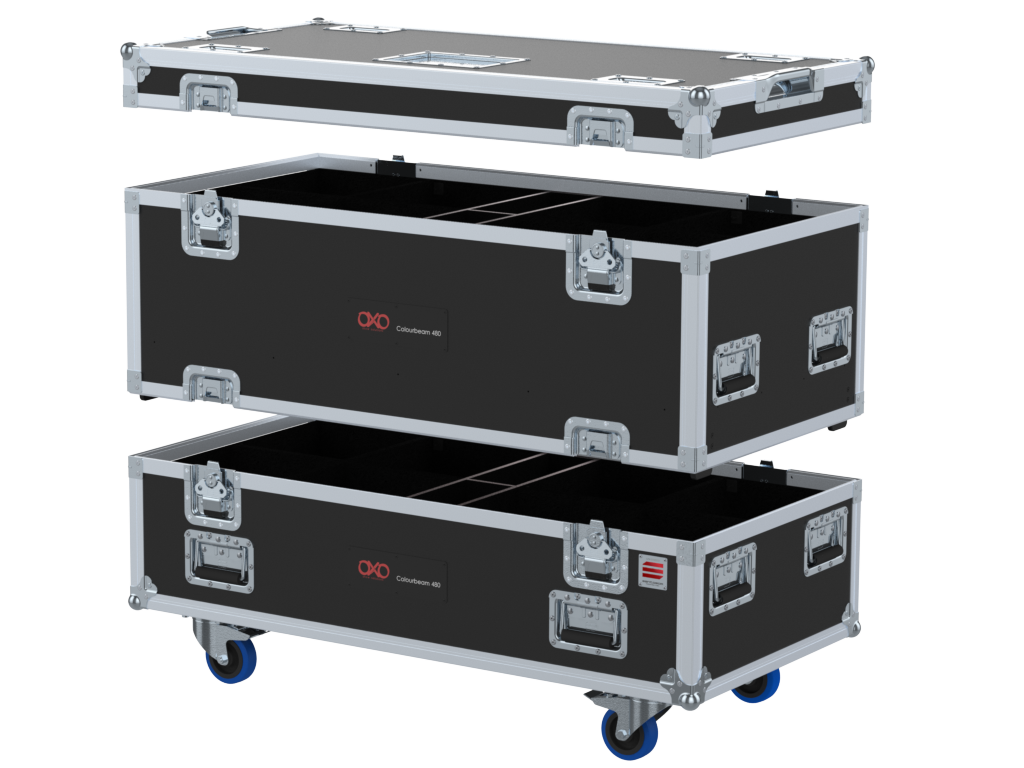 Santosom Flight case PRO-3, 16x OXO Colourbeam480