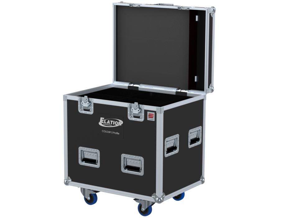 Santosom Projector Flight case PRO, 4x Elation COLOUR 5 Profile + Access.