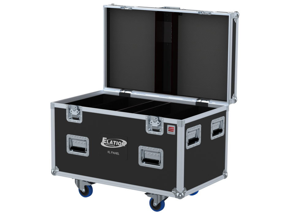 Santosom Projector Flight case PRO, 4x ELATION KL Panel (clamps on + access.)