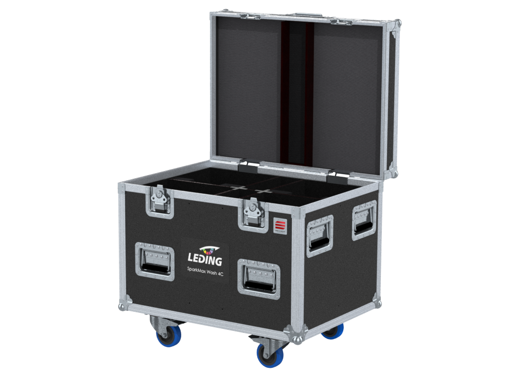 Santosom Projector Flight Case PRO, 4x Leding XPRESSION 250 RGBLA