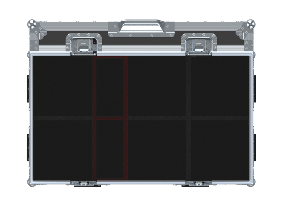 Santosom Flight case PRO-3, 6x ETC Source Four jr + access.