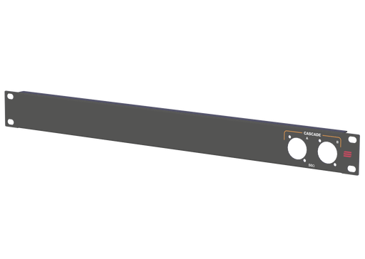 SANTOSOM HARDWARE Rack Panel 1U, 2x D-Size (1x Cascade A/B)