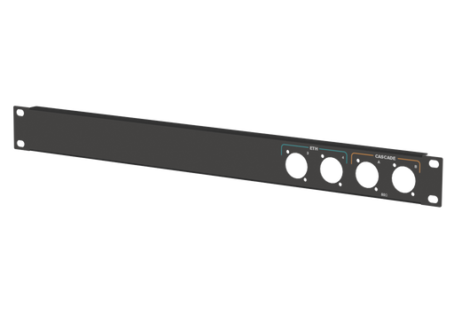 Santosom HARDWARE Rack Panel 1U, 4x D-Size (2 ETH + 2 CASACADE)