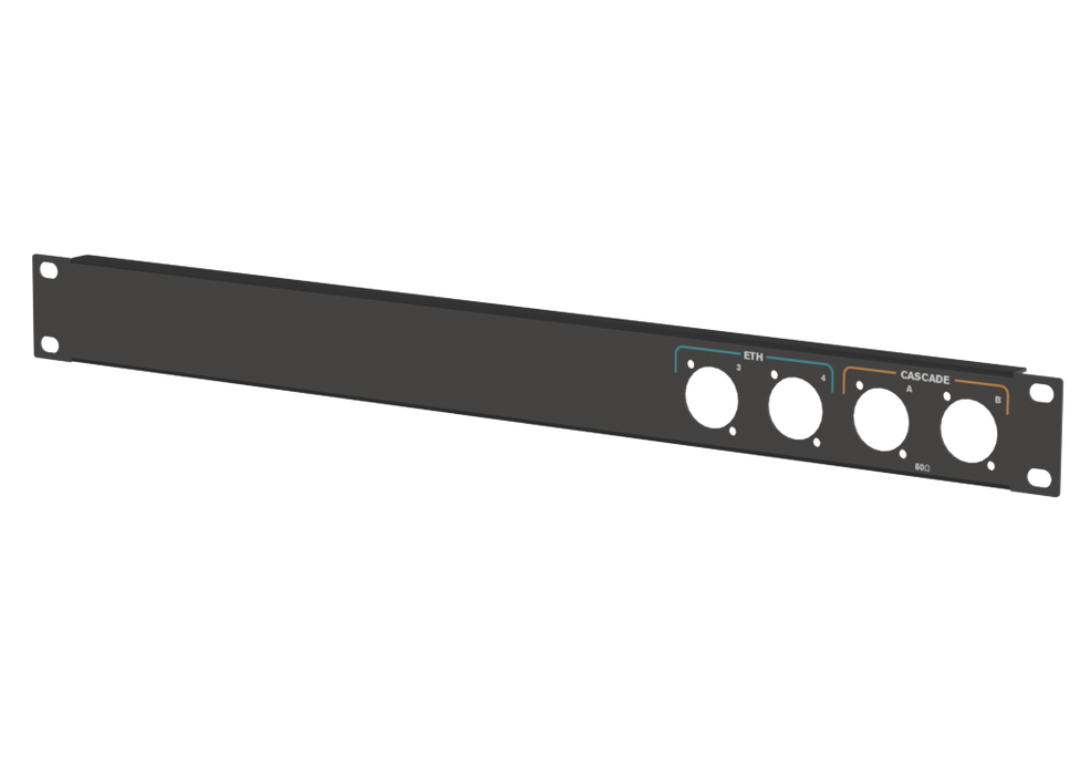 Santosom HARDWARE Rack Panel 1U, 4x D-Size (2 ETH + 2 CASACADE)